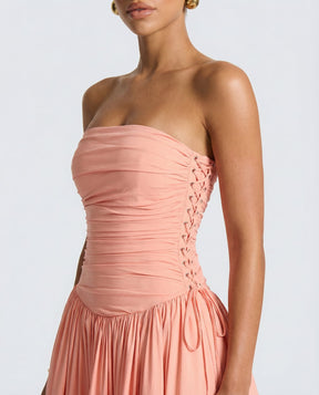 Jillian Ballkleid Maxi Dress - Rosa