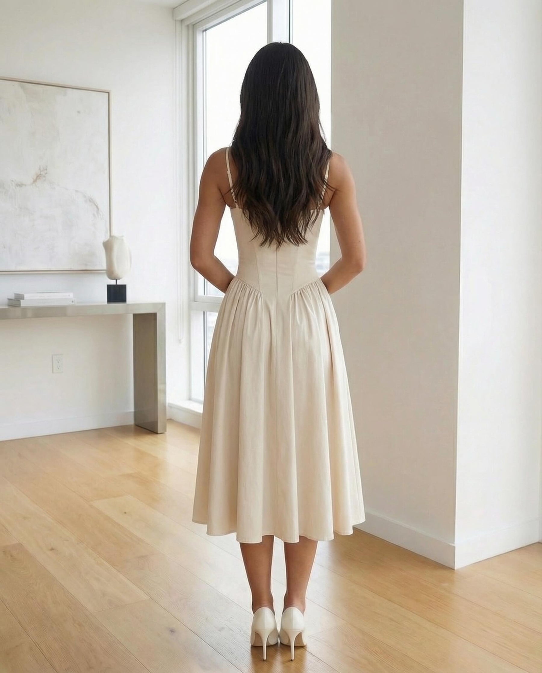 Valeria Sculpt Midi Dress