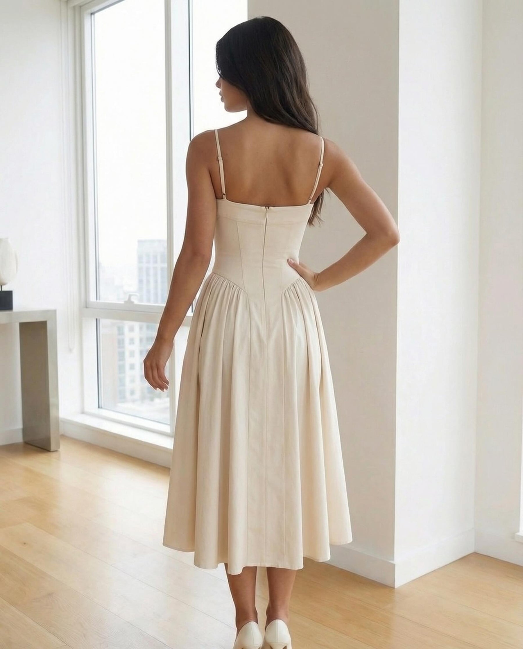 Valeria Sculpt Midi Dress