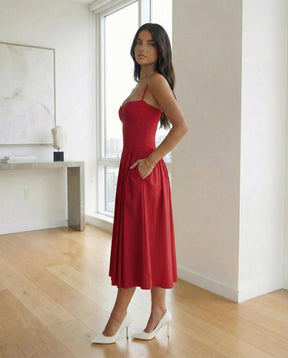 Valeria Sculpt Midi Dress