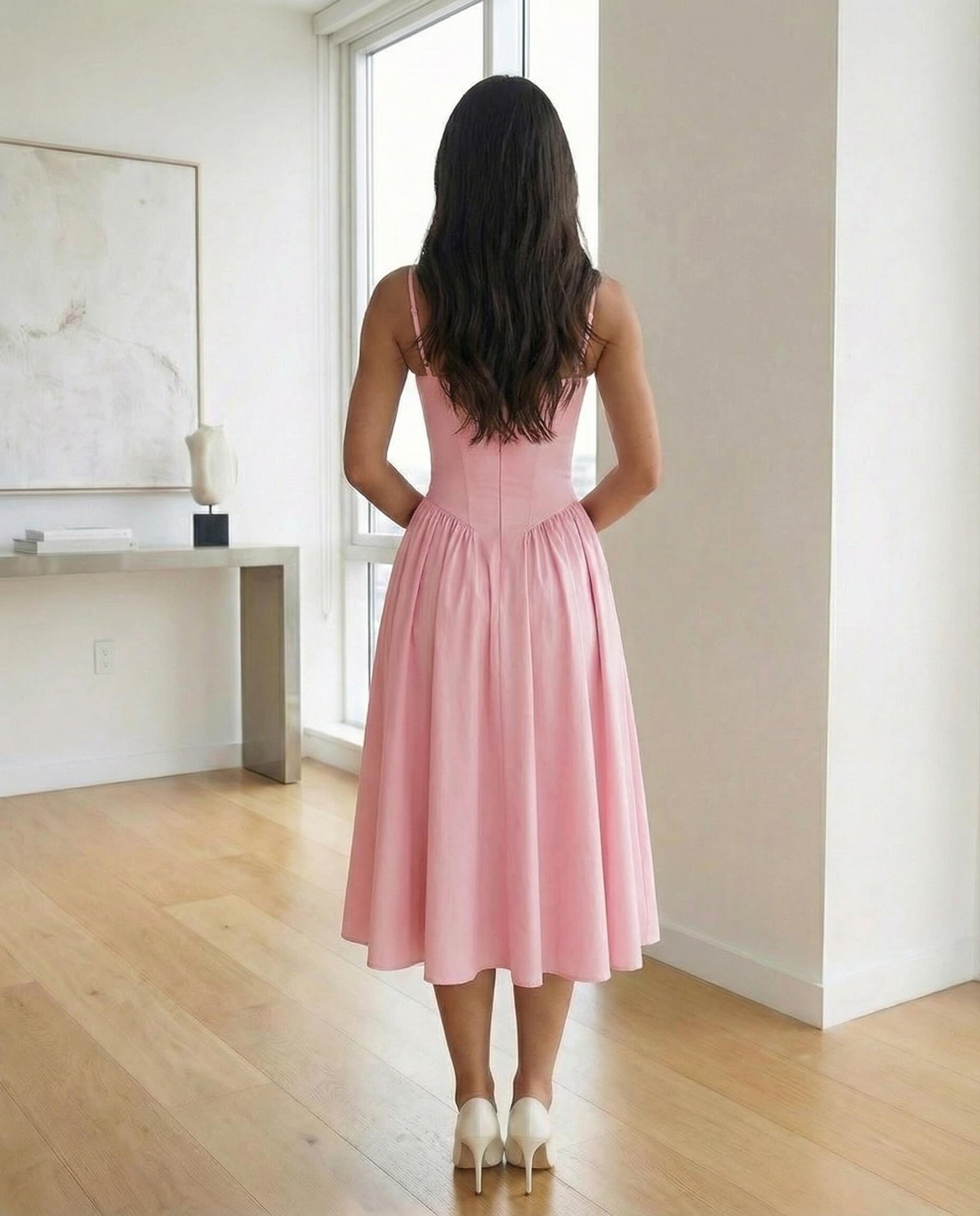 Valeria Sculpt Midi Dress